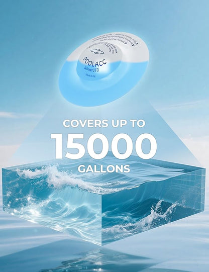 POOLACC 4-in-1 Winter Pool Closing Kit for Above-Ground & In-Ground Pools, Treats Up to 15,000 Gallons Pool Winterizing Kit, Long-Lasting Easy-to-Use Swimming Pool Clarifier & Enzyme (1-Pack)