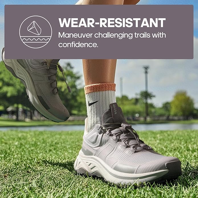 NORTIV 8 Women's Lightweight Hiking Shoes Quick Laces Outdoor Fashion Sneakers Gladiator