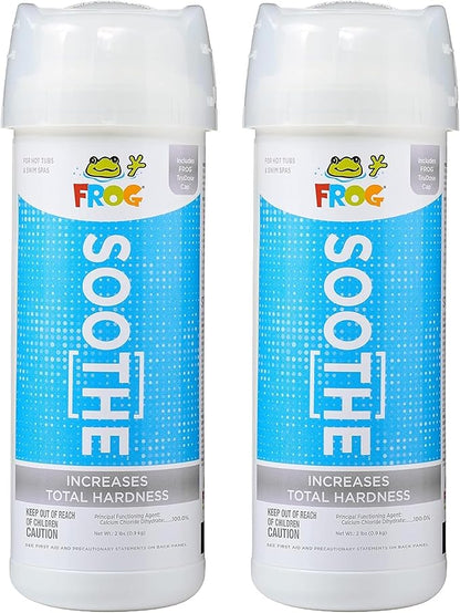 FROG Soothe Calcium Total Hardness Increaser for Hot Tubs and Swim Spas - 2 lb Bottle with TruDose Measuring Cap for Easy Maintenance & Balancing - 2 Pack
