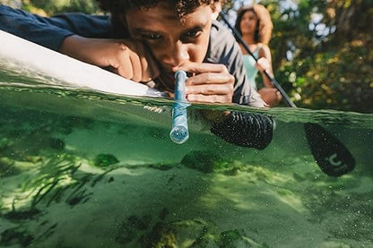 LifeStraw Sip Essential – Lightweight Water Filter Drinking Straw, Removes Bacteria, Parasites and Microplastics, Seaglass
