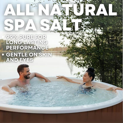 Hot Tub Spa Salt for Water Systems & Chlorine Generators, Pool Salt for Hotspring, Jacuzzi, Caldera, Ace, & Freshwater, 10 Lbs/500 Gallons