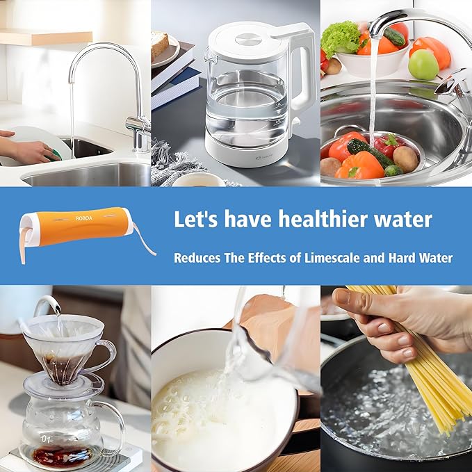 Electronic Water Descaler Water Softener Systems Whole House Alternative No Salt Water Softener System，Reduces Limescale Prevent Deposits Build-up