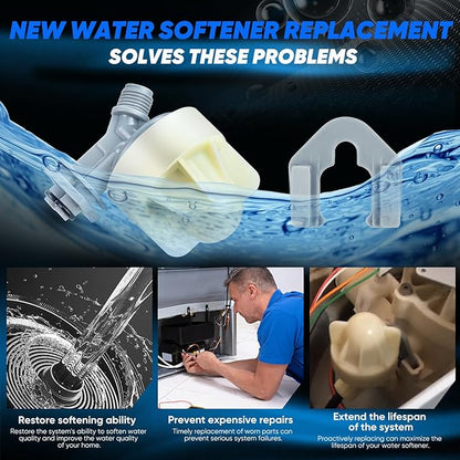 Water Softener Nozzle and Venturi Assembly Replacement for GE, Kenmore, Whirlpool Water Softener Nozzle Systems | Compatible with OE# 7187065, 7214969, 7165704 | Easy Install, High Performance