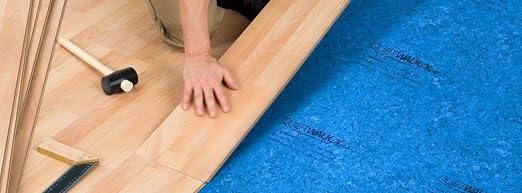 Underlayment 360 sq ft – for Laminate & Hardwood Floors – Approved for Pre-Attached Pad – Floating & Glue-Down Installation – Moisture Barrier – GREENGUARD Gold – Made in USA