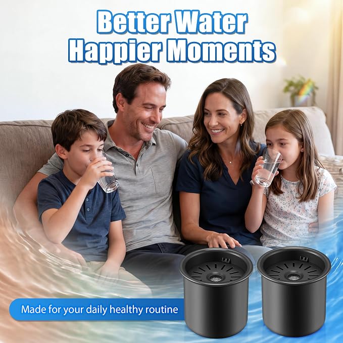 1 Pack Remineralization Filters Compatible with Bluevua RO100ROPOT-LITE, One-Year Alkaline Mineral Replacement Set for Reverse Osmosis Systems, Restores Minerals and Raises pH Level