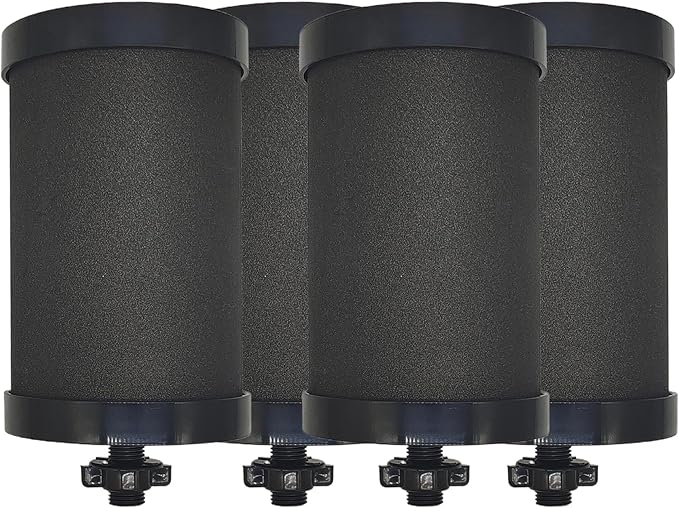 2387 Filter Replacement Compatible with Alexapure Water Filter Replacement, for Alexapure Pro Water Filtration System Black - 4 Pack