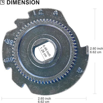 7283489 Water Softener parts - High Precision Metal Cam and Gear for High Flow Water Softeners Easy to Install Perfect Fit for Most Water Softeners