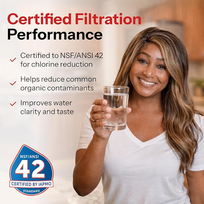 Clear Choice CLCH101 Refrigerator Water Filter Replacement Compatible Maytag Filter For Cost-Effective Alternative to Factory Original