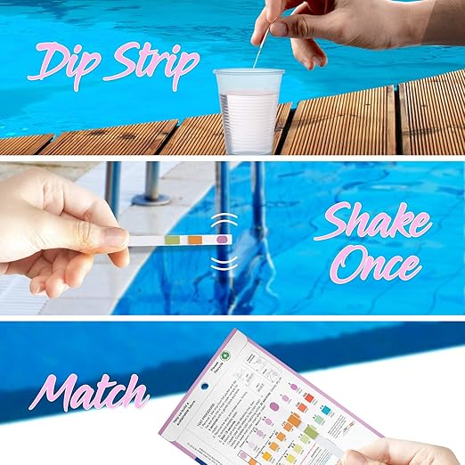 Industrial Test Systems 484348 Pool Check Copper 3in1 Pool & Spa Test Strips 10 Individually Wrapped Test Strips in Pocket Pack Test Copper, Alkalinity & pH Ideal for Ion Sanitizer Systems
