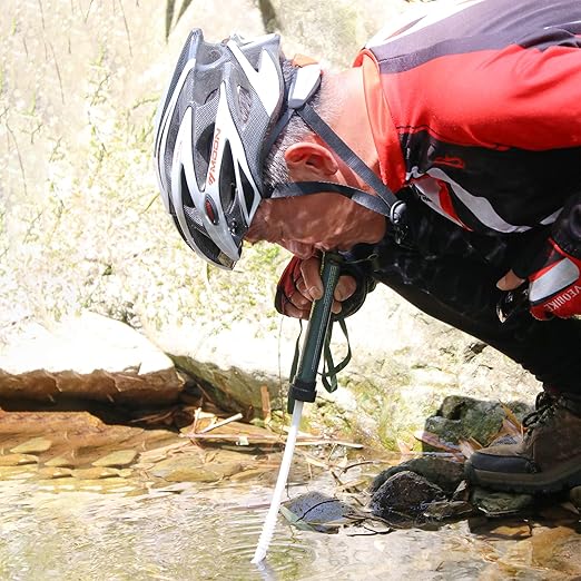Personal Water Filter, Water Straws,99.999% Impurities Removal, 5000 Liters Capacity, Water Purifier Survival, for Hiking, Camping, Travel, Backpacking, Outdoor Activities, 5 Stage Filtration