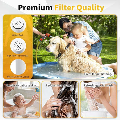10-Pack Filter Cartridges Compatible with Cobbe Handheld Showerheads | White cartridge-only set for routine showerhead filter replacement and maintenance; shower head not included
