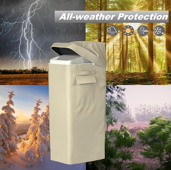 Water Softener Salt Cover,Water Softener Protective Cover for WHES30E/WHES40E Grain Softener Housings Outdoor,Beige
