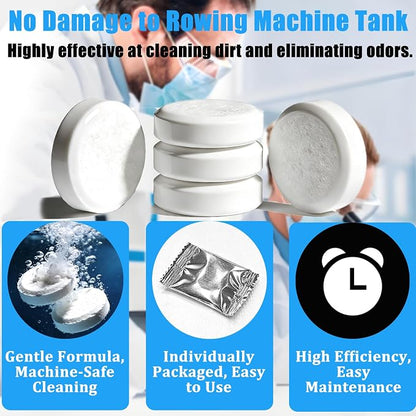 Premium Water Purification Tablets for Rowing Machine Tanks | Effective Cleaning & Water Treatment Formula for Universal Use in Water Rowing Machines
