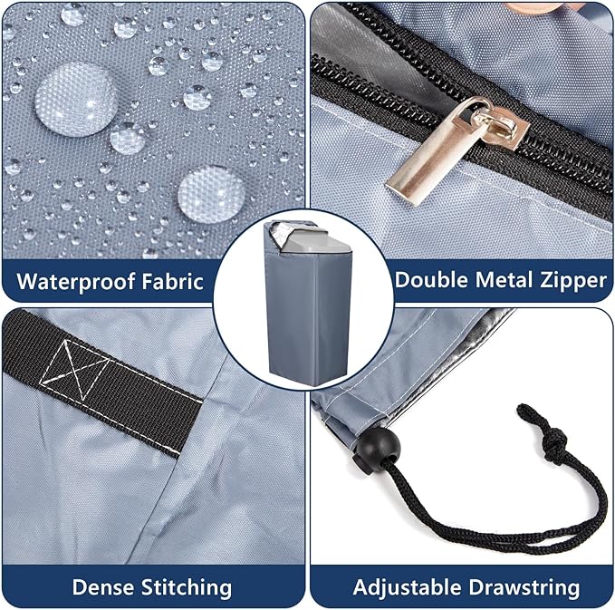 Water Softener Cover,Jacket Access Soften Station Tank Covers,Openable Top Easy to Use Removal-Free Installation,for Water Softener Outdoor UV Dust Protection of Outside Units Heater Parts (Gray)