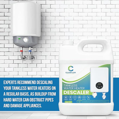 Tankless Water Heater Descaler - Premium Descaler for Tankless Water Heater Systems, Restores Heating Efficiency, Nontoxic, Biodegradable, Made in USA! 32 Ounce (Quart)