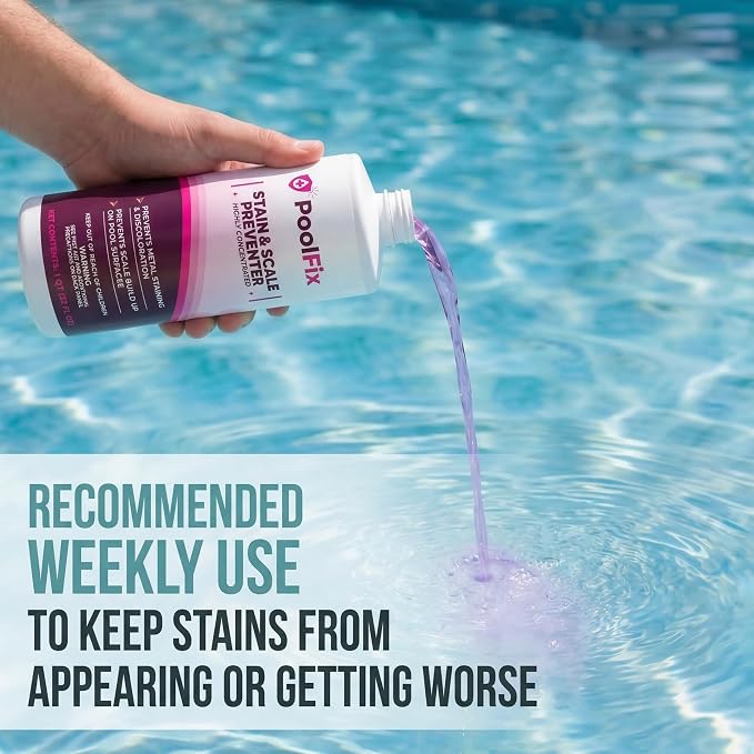 Stain & Scale Preventer – 1 Quart | Professional Grade Metal Stain & Scale Control for Pools & Spas | Protects Heaters, Pumps, Tile & Surfaces