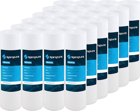 SpiroPure SP-P75 10x2.5 75 Micron Spun Sediment Water Filter (Case of 24)