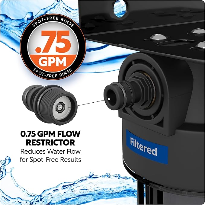 Deionized Spot-Free Car Wash Rinse Plus System Unit, Spotless Water Deionizer for Car Washing, RV, and Motorcycle, With Hose