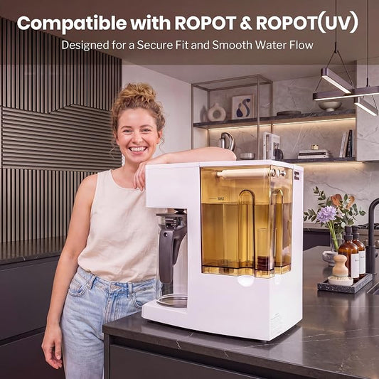 Replacement Water Tank Compatible With Bluevua RO100ROPOT & RO100ROPOT(UV) Reverse Osmosis, 2500ml Large Capacity Feed Water Reservoir, Durable Detachable Container, Easy Maintenance