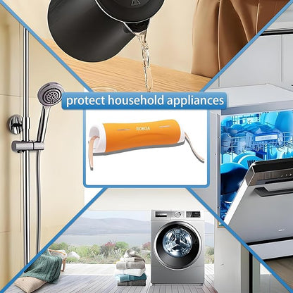 Electronic Water Descaler Water Softener Systems Whole House Alternative No Salt Water Softener System，Reduces Limescale Prevent Deposits Build-up
