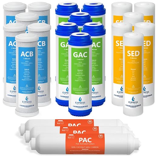 Express Water RO5DX Reverse Osmosis System + 3 Year Replacement Filter Set