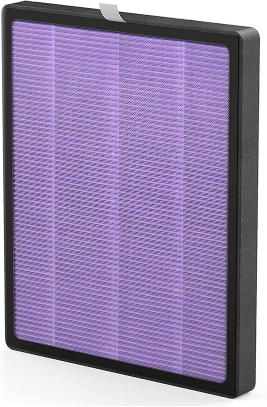 YIOU Air Purifier R1 Replacement Filter, 3-in-1 Pre-Filter, True HEPA Filter, High-Efficient Activated Carbon Filter(Toxin Absorber),Deep Purple