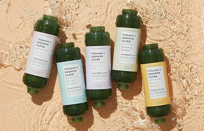 VOESH Vitamin C Shower Filter, Clean Ocean, Shower Aromatherapy, Water Purifier, Water Softener, Vegan Probiotics, Spa Shower Head, Water Filter, Shower Self-Care