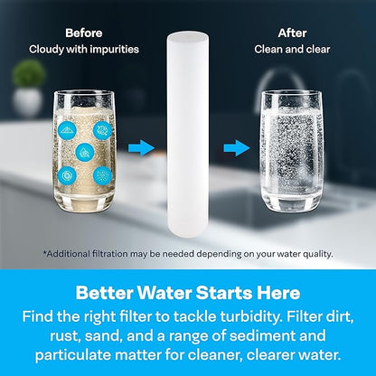 SpiroPure SP-DD-15050-20BB 20x4.5 BB 50 Micron Spun Melt-Blown Polypropylene Water Filter Cartridge SDC-45-2050 (Case of 6)