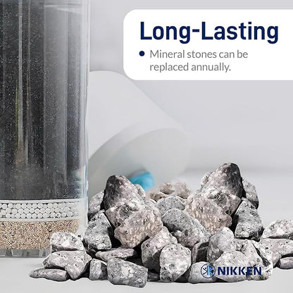 Nikken PiMag Aqua Pour Mineral Stones 1386 - Replacement for PiMag Aqua Pour System 1360 - Perfect for Reduction of Aesthetic Chlorine and Aesthetic Chloramine