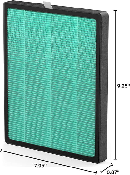 YIOU Air Purifier R1 Replacement Filter, 3-in-1 Pre-Filter, True HEPA Filter, High-Efficient Activated Carbon Filter(Pet Allergy),Deep Green