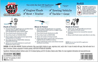 STAR BRITE Salt Off Concentrate - Ultimate Salt Remover Wash & Marine Engine Flush for Boats,Vehicles,Trailers,and More - 128 OZ Gallon (093900N),(Pack of 2)