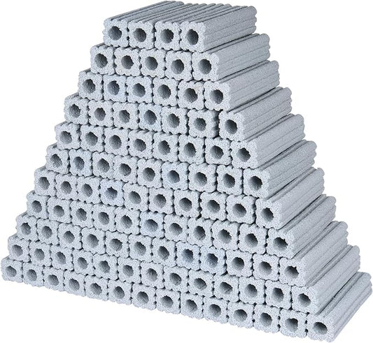 RealPlus Ceramic Bio Filter Media for Aquarium Sump Canister Pond Fish Tank, Vast Surface Area (6.2" Length / 90pcs)