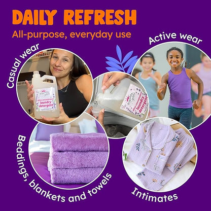 Originally Yellow Plant Based Laundry Detergent | Ultra-Concentrated Natural Laundry Detergent with Organic Lavender | High-Efficiency Clean, Tough on Stains, Gentle on Fabric | 50 Oz