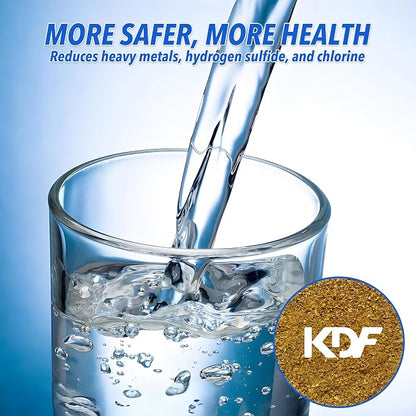 RV Water Filter Kit, Inline Carbon Filter with Flexible Hose | Reduces Chlorine, Sediment, Bad Taste and Odor, Food-Grade Materials, Easy Connection for RVs, Boats and Campers