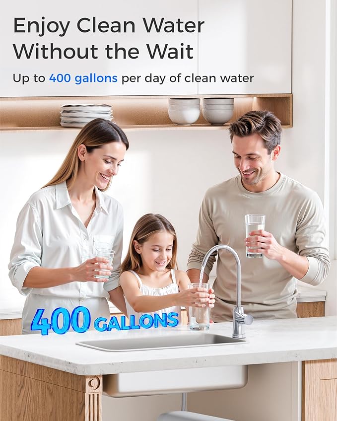 Waterdrop G2-2CFRO Filter, Replacement for G2 Reverse Osmosis System, 2-Year Lifetime, Pack of 2 G2CF Filters and 1 G2MRO Filter, Reduce PFAS