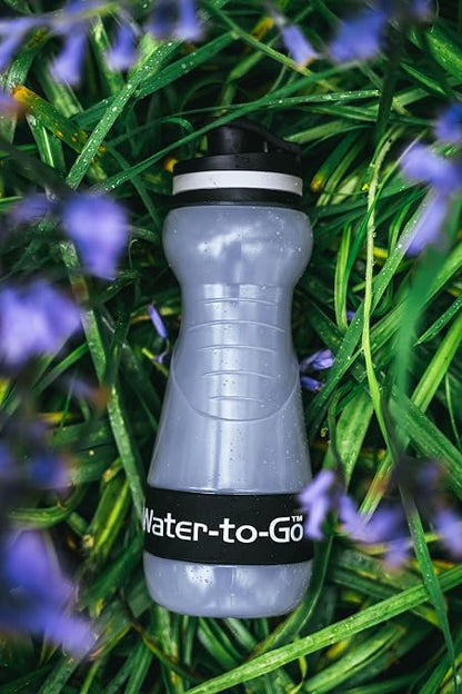 Water-to-Go Small Filter Water Bottle, 18.5oz/55cl Value Bundle | Value Bundle with Three Filters, Nanofiltration, For Travel, BPA-Free Bioplastic