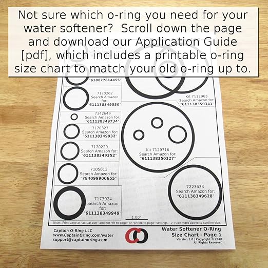 Water Softener O-Ring Seal Kit 7112963 / WS35X10001 for Kenmore, GE, and More Water Systems (Includes P/N: 7170296, 7170254, 7170270)