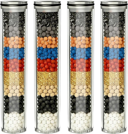 Replacement Shower Filter Cartridge Compatible with Suncleanse Shower Head, Soften hard water and reduce chlorine, 4 Pack