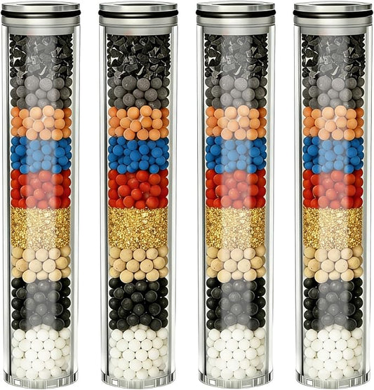 Replacement Shower Filter Cartridge Compatible with Suncleanse Shower Head, Soften hard water and reduce chlorine, 4 Pack