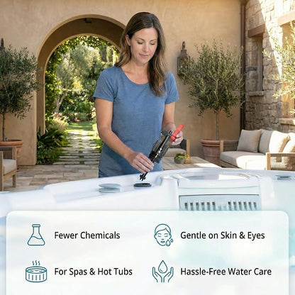 Hot Springs Salt Cartridge Replacement for Spas & Hot Tubs, Salt Cartridge for Hot Springs Spa, Chlorine-Generating Filter Compatible with Highlife & Limelight, Soft Water Gentle on Skin (3 Pack)