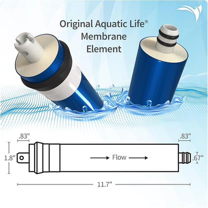 AquaticLife 75 GPD RO Membrane Filter Replacement Cartridge for RO Buddie and Reverse Osmosis Water Filter System Units