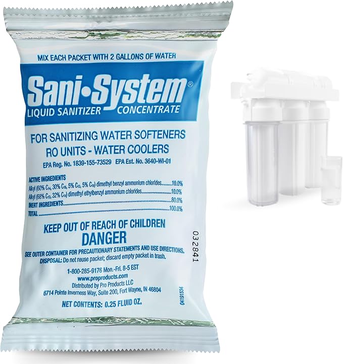 IPW Industries, Inc. - Sani System (SS24N) Liquid Cleaner for Reverse Osmosis (RO) System, Cooler, Whole House Water Softener and Home Improvement