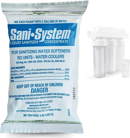 IPW Industries, Inc. - Sani System (SS24N) Liquid Cleaner for Reverse Osmosis (RO) System, Cooler, Whole House Water Softener and Home Improvement