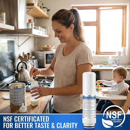 1 Pcs Replacement Internal Active Carbon Water Filter Compatible with Alkadrops pH3.5-10.5 Alkaline Ionizer, NSF Certificated, Purify Water Quality & Improve Taste for Household Daily Use