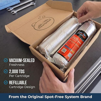 10' x 2' Deionization DI Resin Filter Cartridge Replacement for Spot-Free Car Wash, RV, Motorcycle, Water Deionizer System, 2-Pack