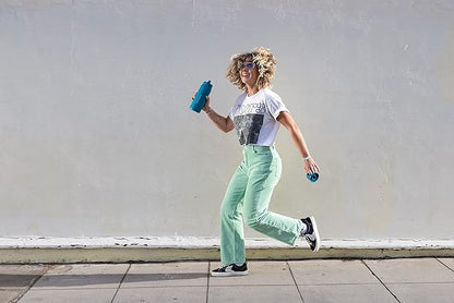 LifeStraw Go Series — Insulated Stainless Steel Water Filter Bottle for Travel and Everyday Use Removes Bacteria, Parasites and Microplastics, Improves Taste, 24oz Laguna Teal