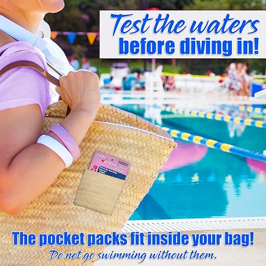 Industrial Test Systems 484348 Pool Check Copper 3in1 Pool & Spa Test Strips 10 Individually Wrapped Test Strips in Pocket Pack Test Copper, Alkalinity & pH Ideal for Ion Sanitizer Systems
