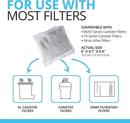 Fluval ClearMax Phosphate Remover, Chemical Filter Media for Aquariums, 100-gram Nylon Bags, A1348, All Breed Sizes, 3 Count (Pack of 12)