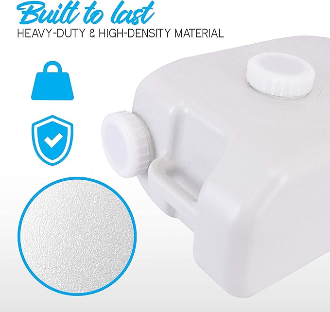 SereneLife 24L Compact Portable Water Tank - Non-toxic Water Container Reservoir W/Carry Handle - For Outdoor Social Events, Work Sites, Camping, Boating, Emergency Preparedness -SLCAWT20
