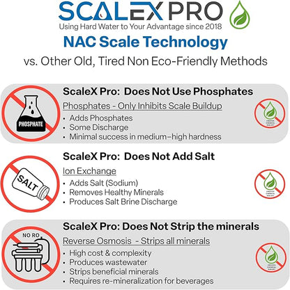 Game Changer 12” Hard Water Scale Prevention Filter – Salt-Free NAC Technology Prevents Scale Up to 26 Grains, Removes Chlorine & Other Common Municipal Water Chemicals, 6,000 Gallons